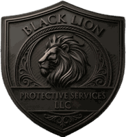 Black Lion Protective Services crest